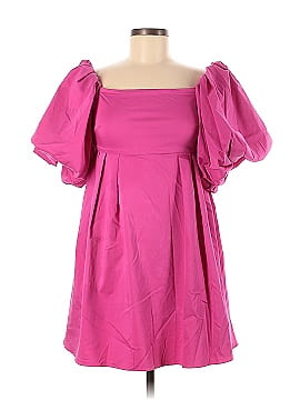 Peter Som Collective Pink Puff Sleeve Dress (view 1)