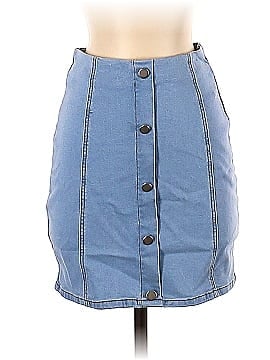 Blue Blush Denim Skirt (view 1)
