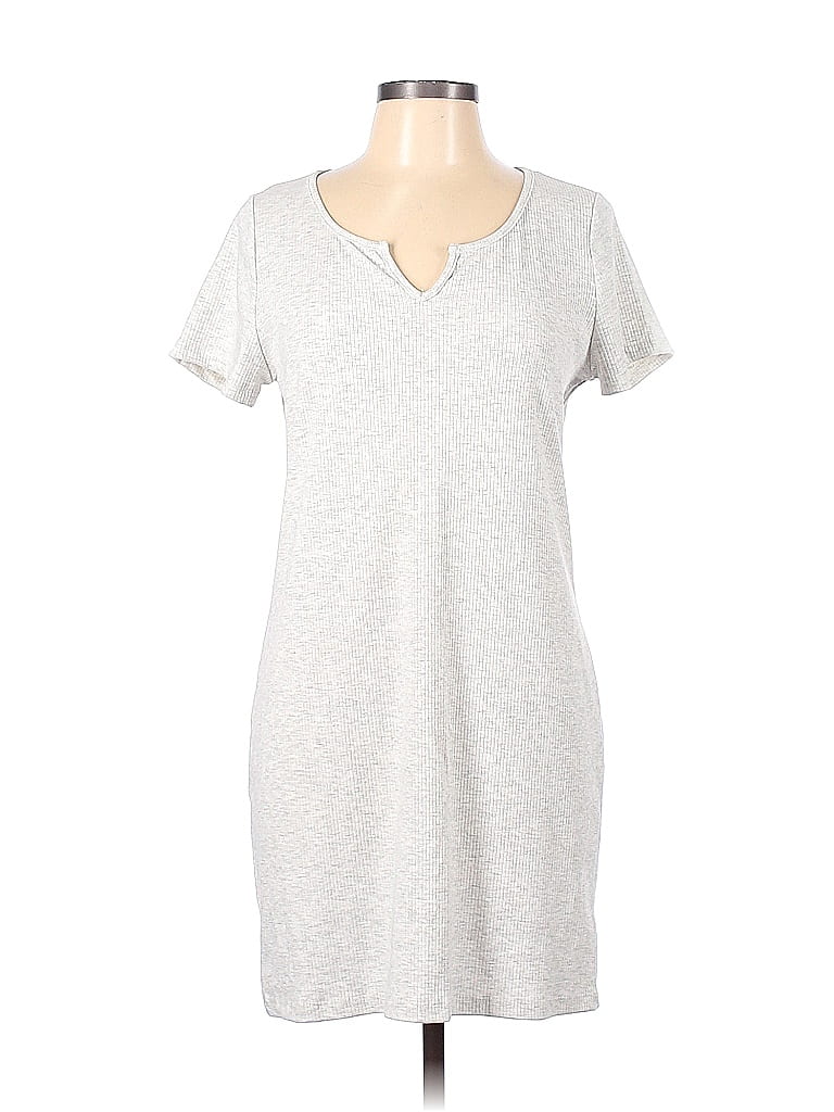 Gilli Marled Gray Casual Dress Size L - photo 1