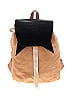 Assorted Brands 100% Leather Color Block Solid Multi Color Tan Leather Backpack One Size - photo 1