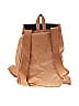 Assorted Brands 100% Leather Color Block Solid Multi Color Tan Leather Backpack One Size - photo 2