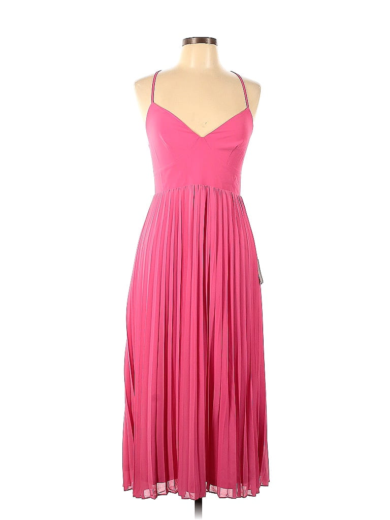 Lulus 100 Polyester Solid Pink Cocktail Dress Size M 60 off thredUP