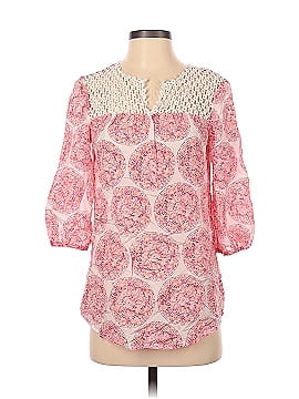 Vince Camuto Long Sleeve Silk Top (view 1)