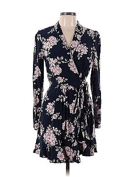 Marissa Webb Collective Navy Floral Wrap Dress (view 1)