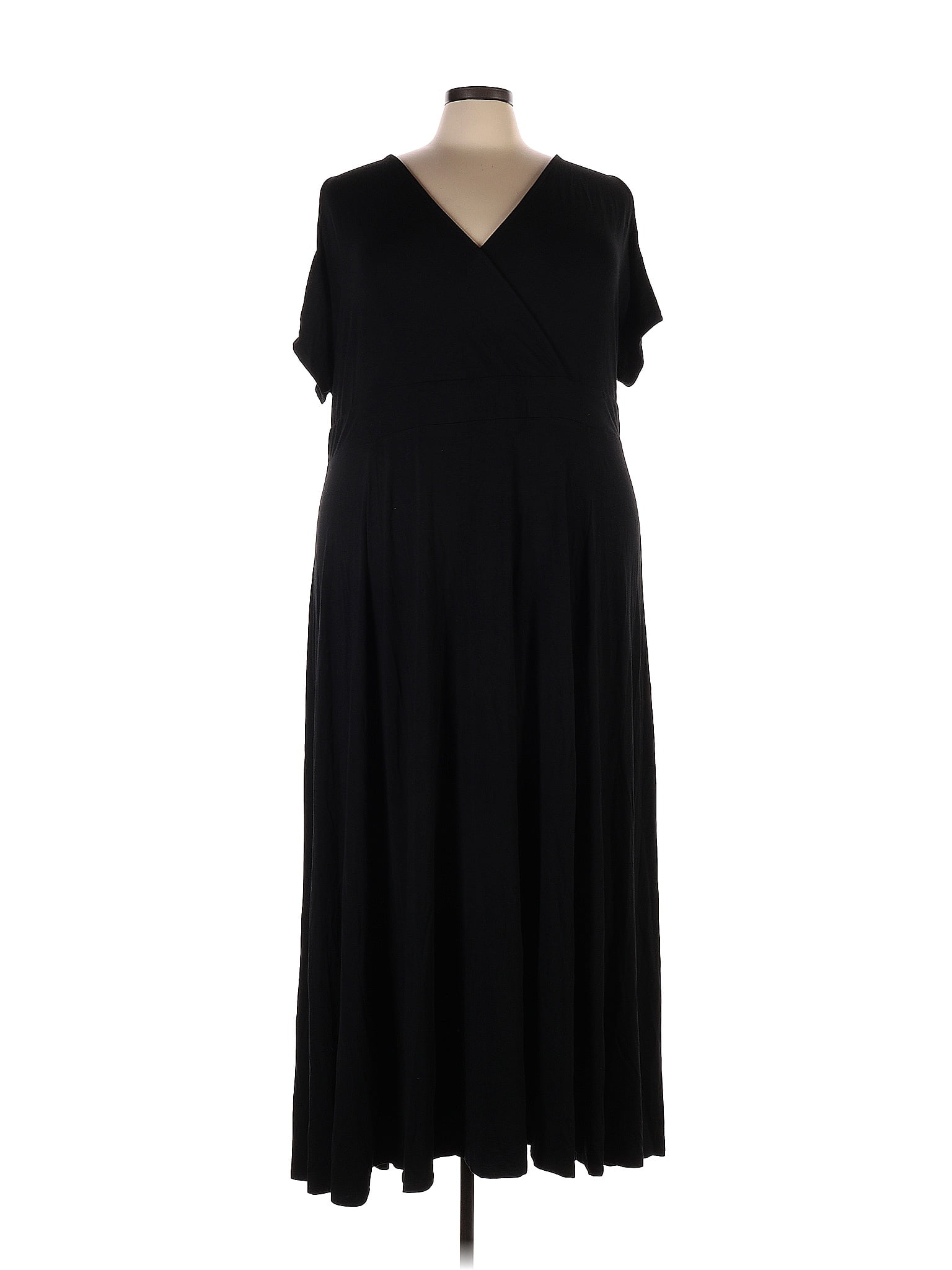 Torrid Solid Black Casual Dress Size 5X Plus (5) (Plus) - 53% off | thredUP