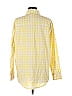 Aerie 100% Cotton Houndstooth Checkered-gingham Grid Yellow Long Sleeve Button-Down Shirt Size M - photo 2