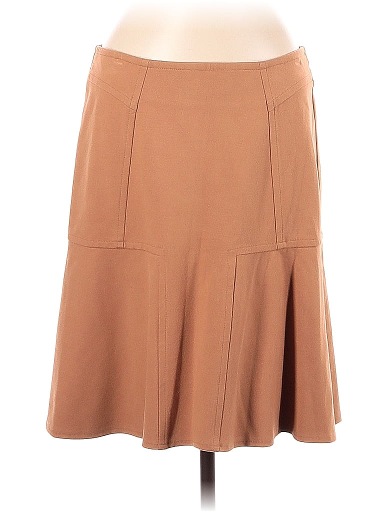 Robert Rodriguez Solid Brown Tan Casual Skirt Size 8 - photo 1