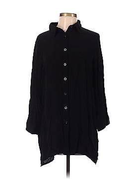 Ekouaer 3/4 Sleeve Button-Down Shirt (view 1)