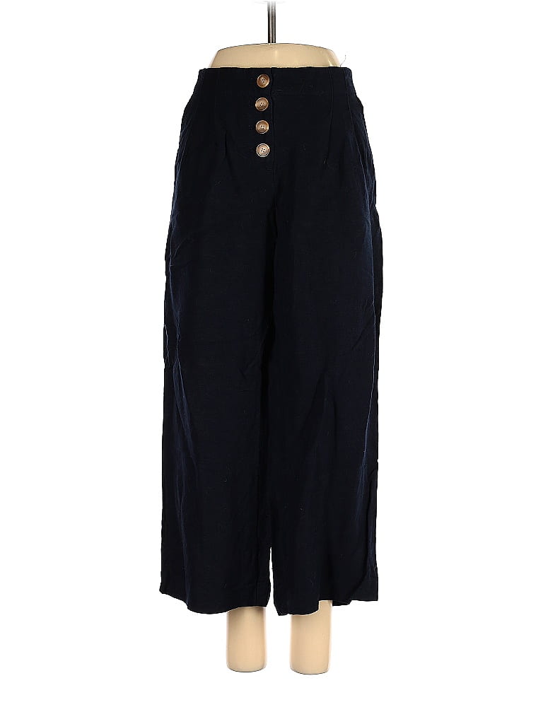 Ann Taylor LOFT Solid Black Blue Casual Pants Size S - 78% off | thredUP