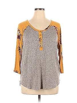 24/7 Maurices 3/4 Sleeve Henley (view 1)