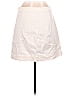 Mi ami 100% Cotton Solid Ivory Denim Skirt Size M - photo 2