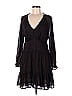 MNG 100% Polyester Marled Black Casual Dress Size 6 - photo 1