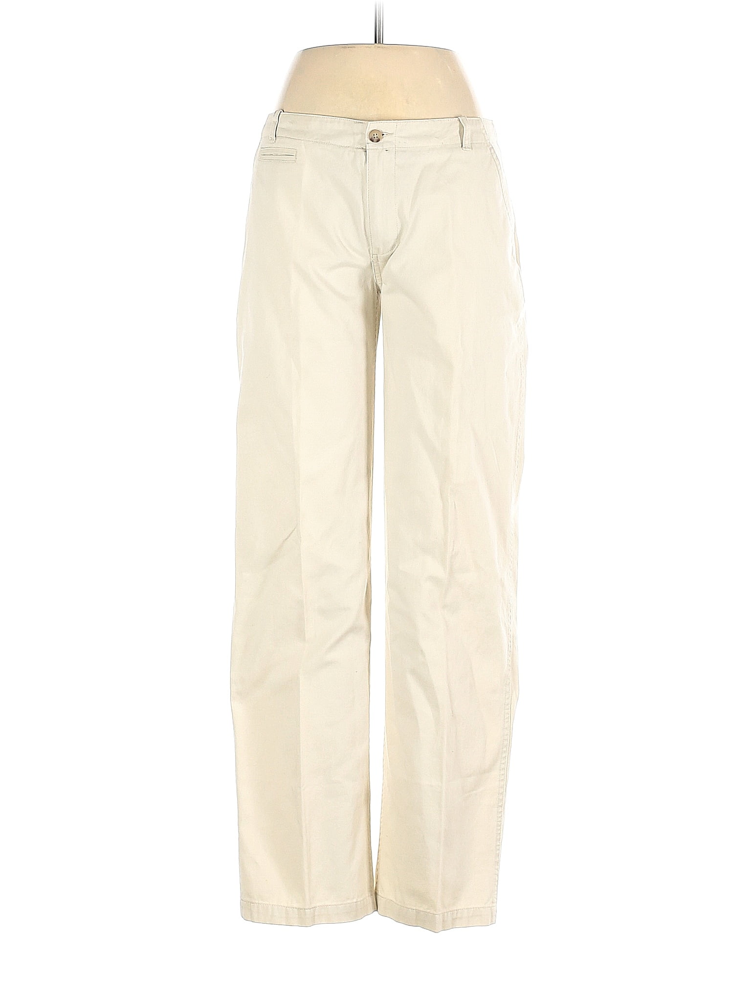 Chaps 100% Cotton Solid Ivory Khakis Size 18 (Plus) - 56% off | ThredUp