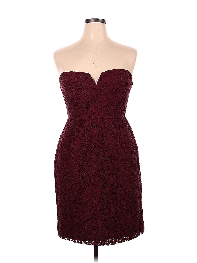 J Crew Solid Maroon Burgundy Cocktail Dress Size 14 78 Off Thredup