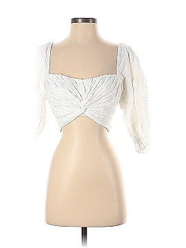 Marissa Webb Collective White Eyelet Crop Top (view 1)