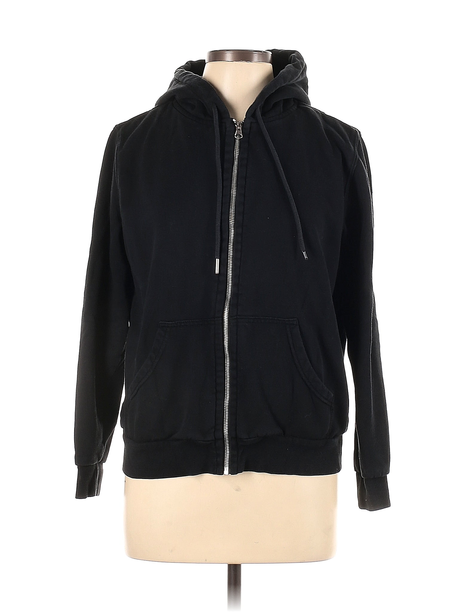 H&M Black Zip Up Hoodie Size L - 28% off | thredUP