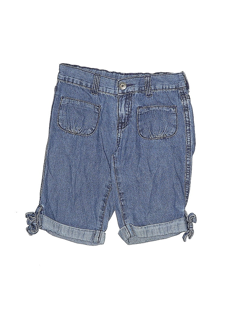 Crazy 8 Solid Blue Denim Shorts Size 7 - photo 1