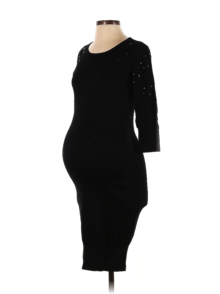 H&M Mama Solid Black Casual Dress Size S (Maternity) - photo 1