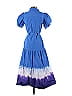 Derek Lam Collective 100% Cotton Tie-dye Blue Blue Dip Dye Midi Dress Size 42 (IT) - photo 2