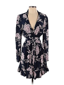 Marissa Webb Collective Navy Floral Wrap Dress (view 1)
