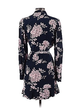 Marissa Webb Collective Navy Floral Wrap Dress (view 2)