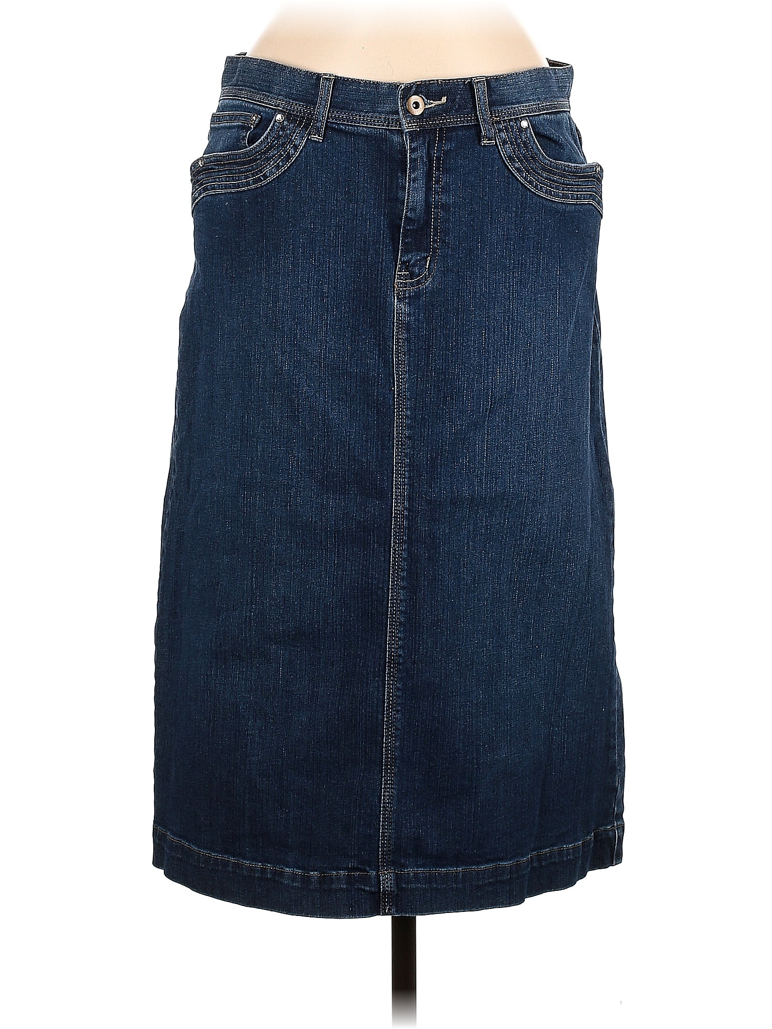 Christopher & Banks Blue Denim Skirt Size 8 - 56% off | thredUP