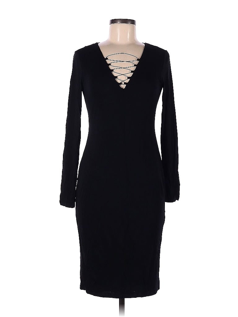 Bold Elements Black Casual Dress Size M - photo 1