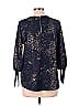 Papermoon 100% Polyester Blue Long Sleeve Blouse Size M - photo 2