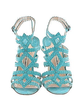 Manolo Blahnik Suede Sandals (view 2)