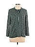 Jones New York Collection Color Block Multi Color Teal Cardigan Size L - photo 1