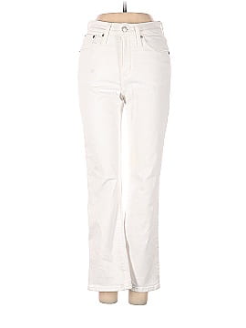 Madewell Cali Demi-Boot Jeans in Pure White (view 1)