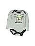 Star Wars Color Block Marled Gray Long Sleeve Onesie Size 0-3 mo - photo 1