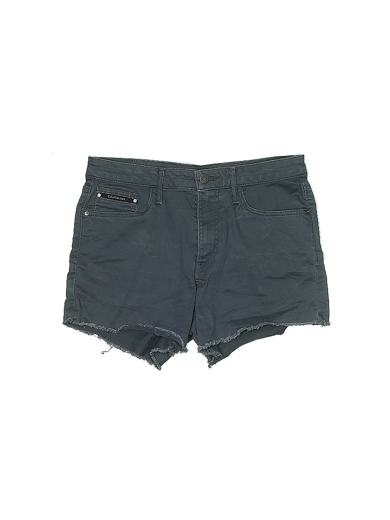 Calvin Klein Solid Gray Khaki Shorts 29 Waist - photo 1