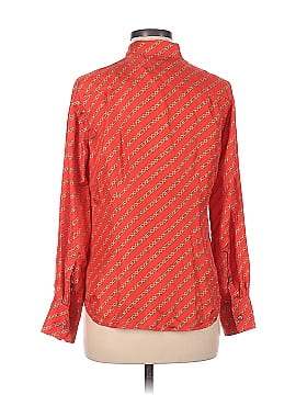 J.Crew Collection Long Sleeve Silk Top (view 2)