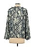 Vince Camuto 100% Polyester Blue 3/4 Sleeve Blouse Size S - photo 2