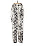 JOA 100% Polyester Paisley Animal Print Silver Casual Pants Size XS - photo 1