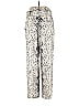 JOA 100% Polyester Paisley Animal Print Silver Casual Pants Size XS - photo 2
