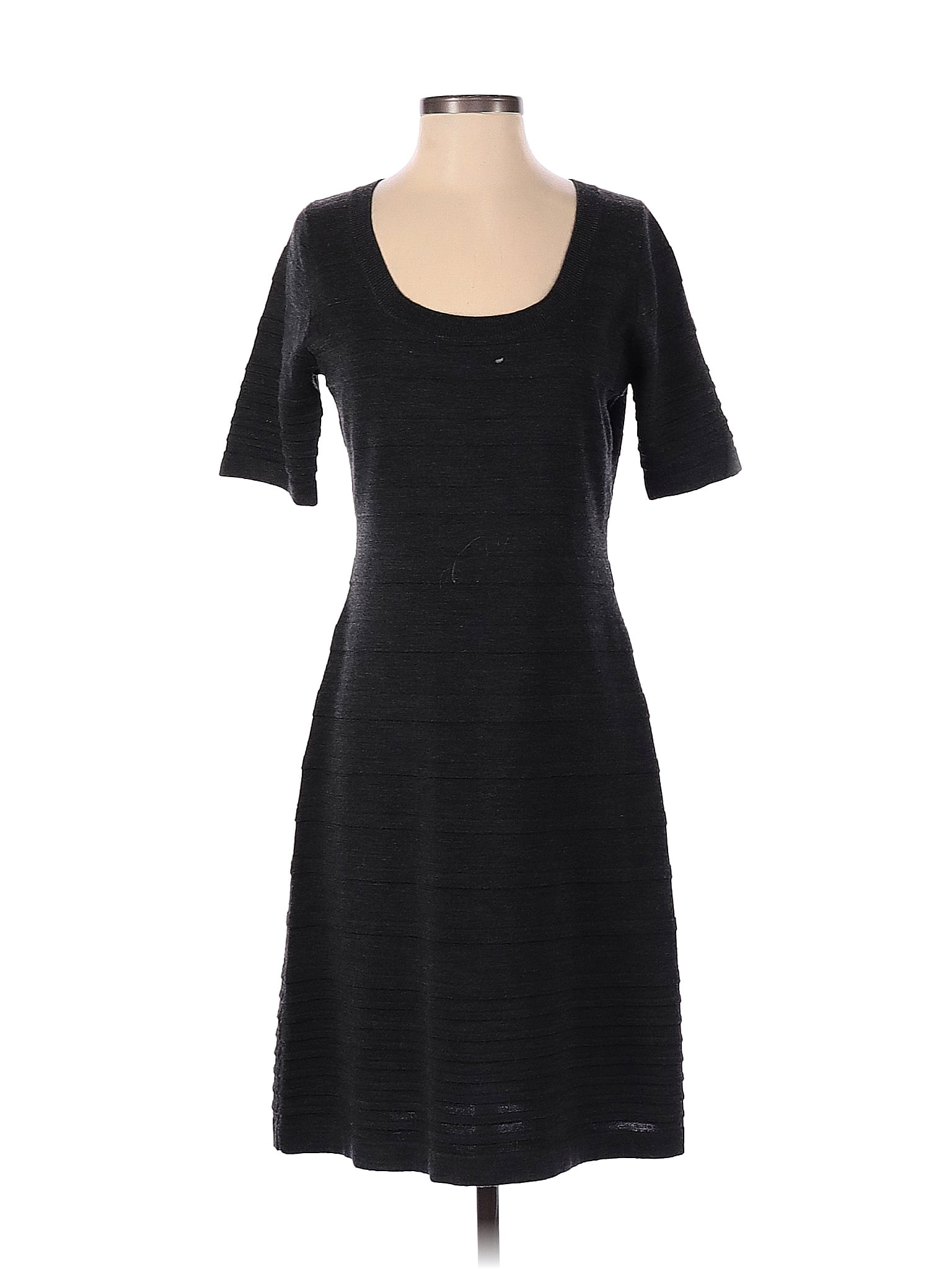 Calvin Klein Solid Black Casual Dress Size S 77 Off Thredup