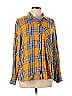 Gap Plaid Yellow Long Sleeve Button-Down Shirt Size L - photo 1
