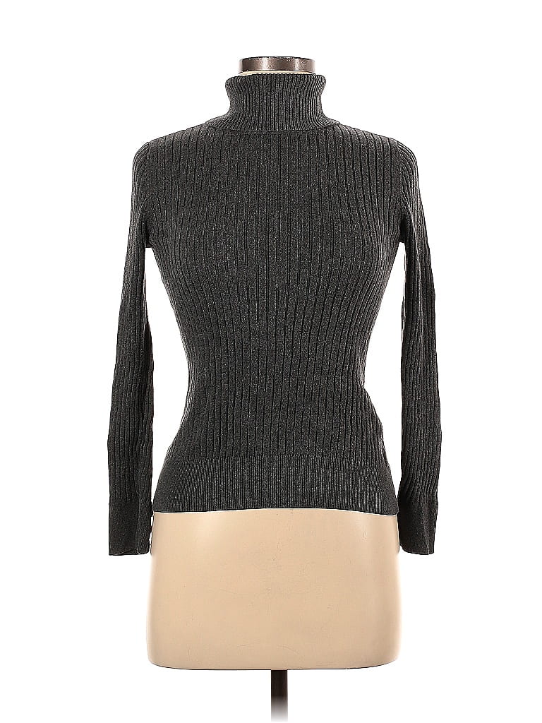 Croft & Barrow 100% Cotton Gray Turtleneck Sweater Size S - 50% off ...