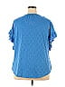 Ruby Rd. Blue Short Sleeve Top Size 2X (Plus) - photo 2