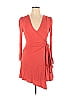 FP BEACH Solid Pink Orange Casual Dress Size L - photo 1
