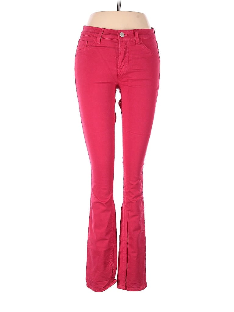 J Brand Color Block Red Pink Jeans 27 Waist - photo 1