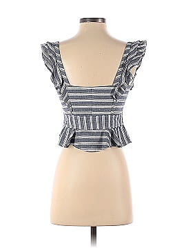 Marissa Webb Collective Blue Stripe Crop Top (view 2)
