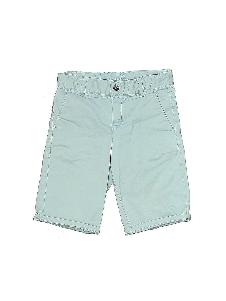 Jacadi Solid Blue Khaki Shorts Size 8 - photo 1