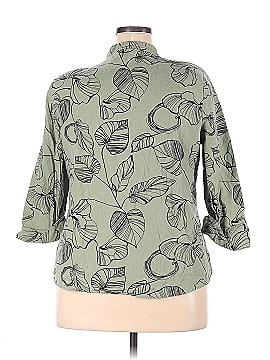 Coral Bay 3/4 Sleeve Button-Down Shirt (view 2)