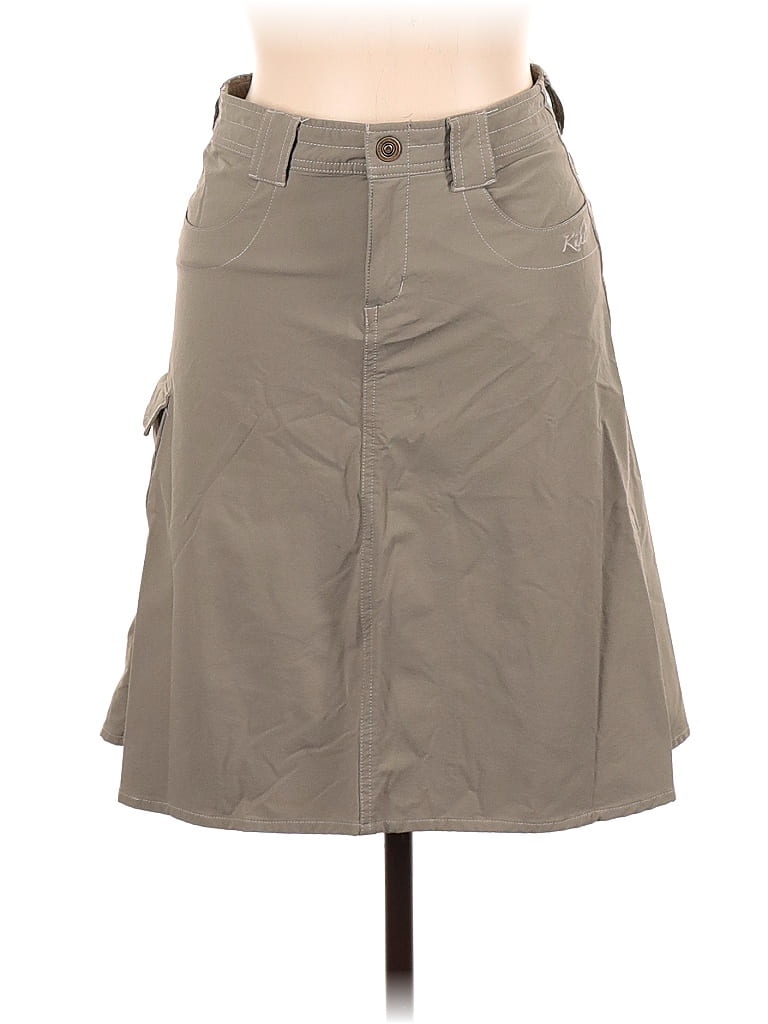 Kuhl Solid Tan Casual Skirt Size 6 - photo 1