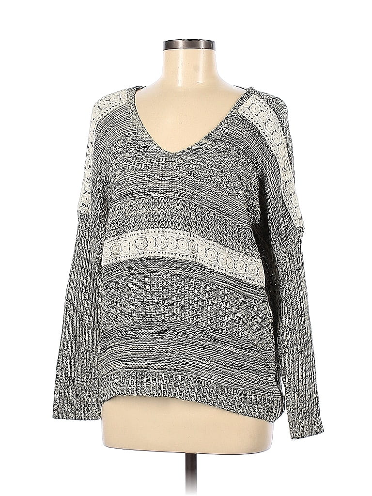 Lovemarks Marled Gray Pullover Sweater Size M - photo 1