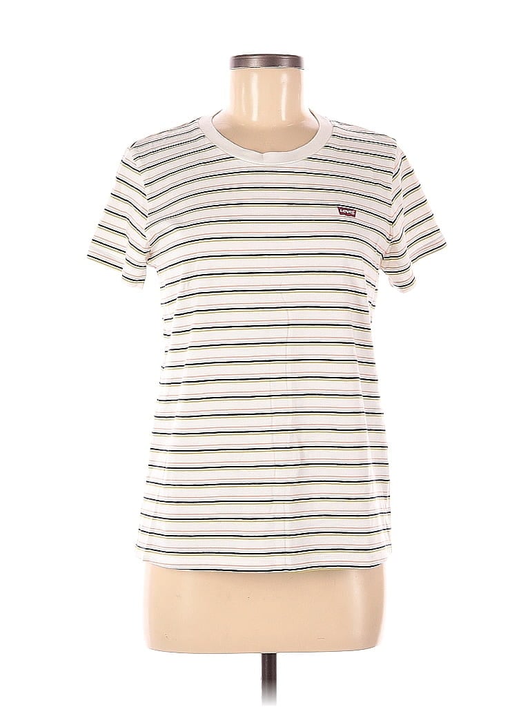 Levi's 100% Cotton White Short Sleeve T-Shirt Size M - 60% off | thredUP
