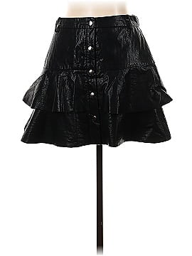 Zara Faux Leather Skirt (view 1)